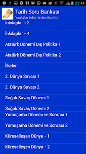 Free Tarih Soru Bankası 2014 APK for Android