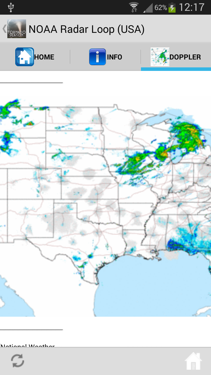 Tornado Weather Watch Doppler Screen 2
