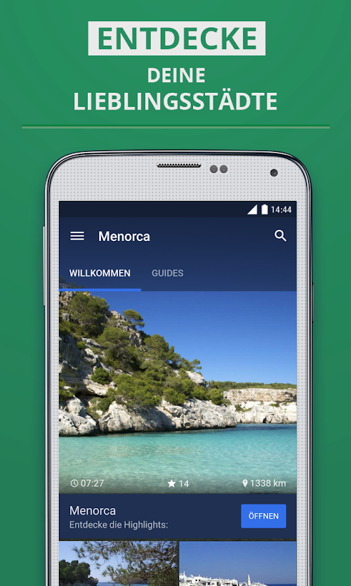Android application Menorca Premium Guide screenshort