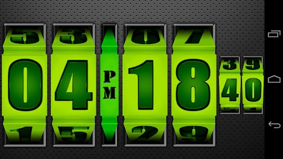 Free 3D Rolling Clock GREEN APK for PC