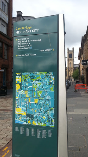 Glasgow City Map Merchant City