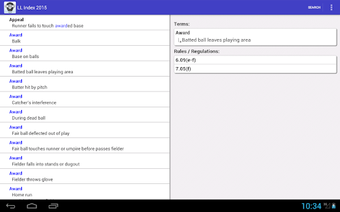 Free LLUmpires.com Rules Index 2015 APK