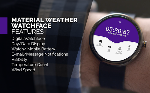 Android application Material Weather Free screenshort