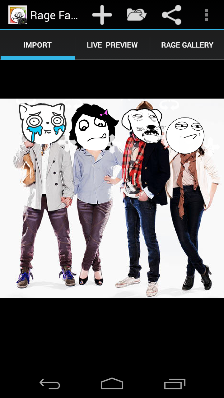 Rage Face Photo Screen 1