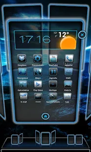 Next Launcher Theme iblue - screenshot thumbnail