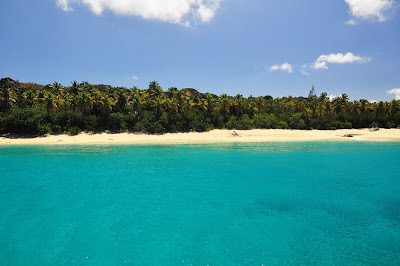 View of Virgin Gorda in the British Virgin Islands.