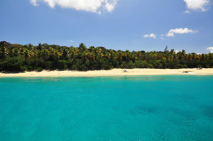 View of Virgin Gorda in the British Virgin Islands.