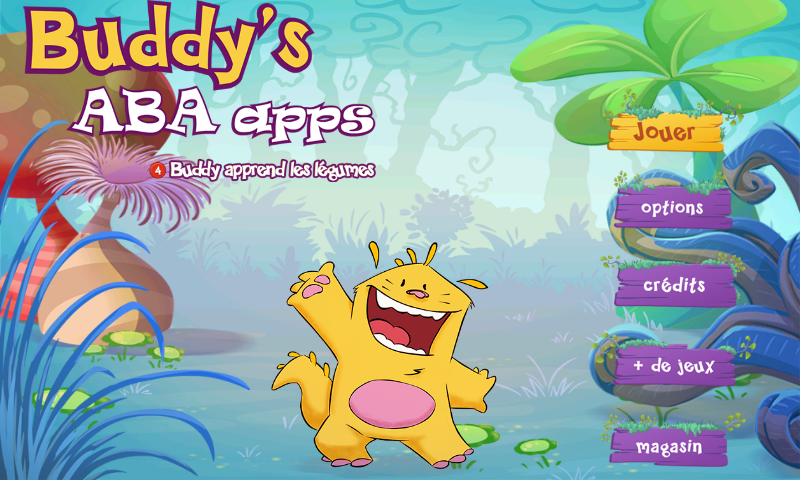 Android application Buddy learns the animals screenshort