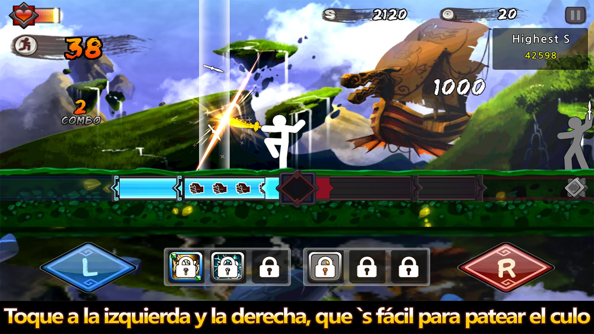Android application One Finger Death Punch screenshort