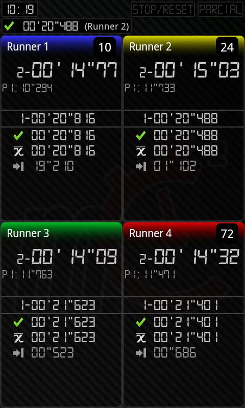 Android application Energy multiChrono mC2 PRO screenshort