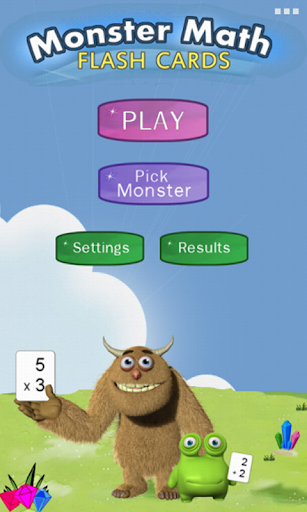 Monster Math Flash Cards