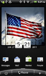 Download American Flag Clock Widget Pro APK for PC