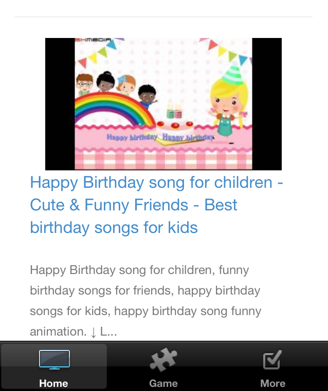 Funny Birthday Kids Songs - screenshot
