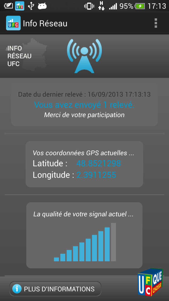 Info réseau Screen 1