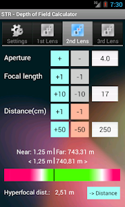 Depth of Field Calculator screenshot 2