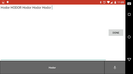 Hodor Keyboard Screenshot