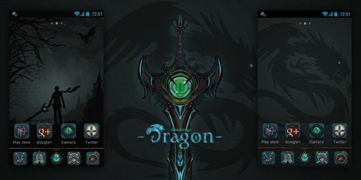 Dragon GO Launcher Theme