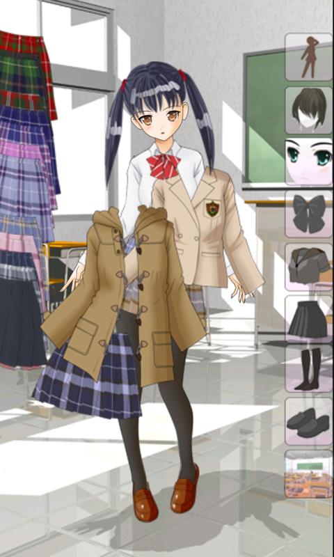 Android application Dress Up School Brand screenshort