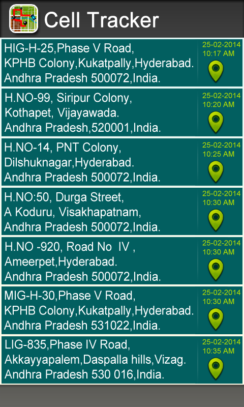 Cell Tracker - screenshot