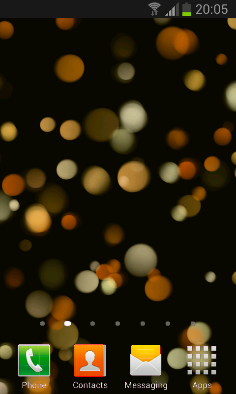Light Drops Pro Live Wallpaper Screen 1
