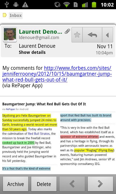 RePaper Web Highlighter Screen 3
