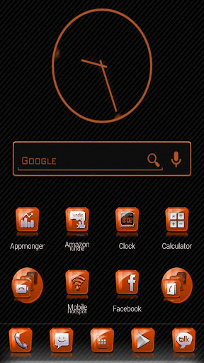 Slick Launcher Theme Orange