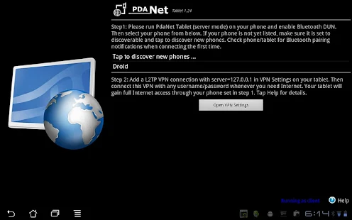 PdaNet Tablet (new) - screenshot thumbnail