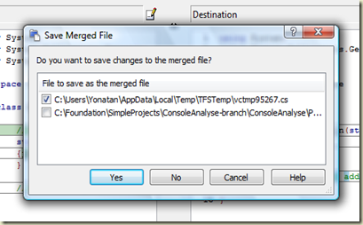 Save Merged File window