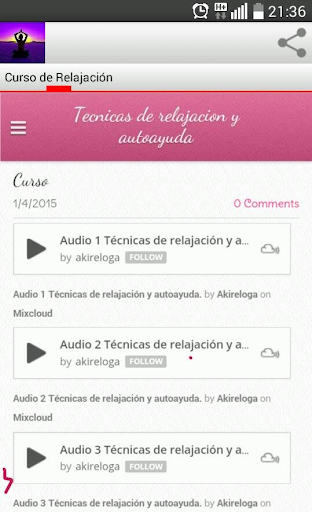 【免費健康App】Curso de Relajacion-APP點子