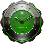 Dragon Clock widget green