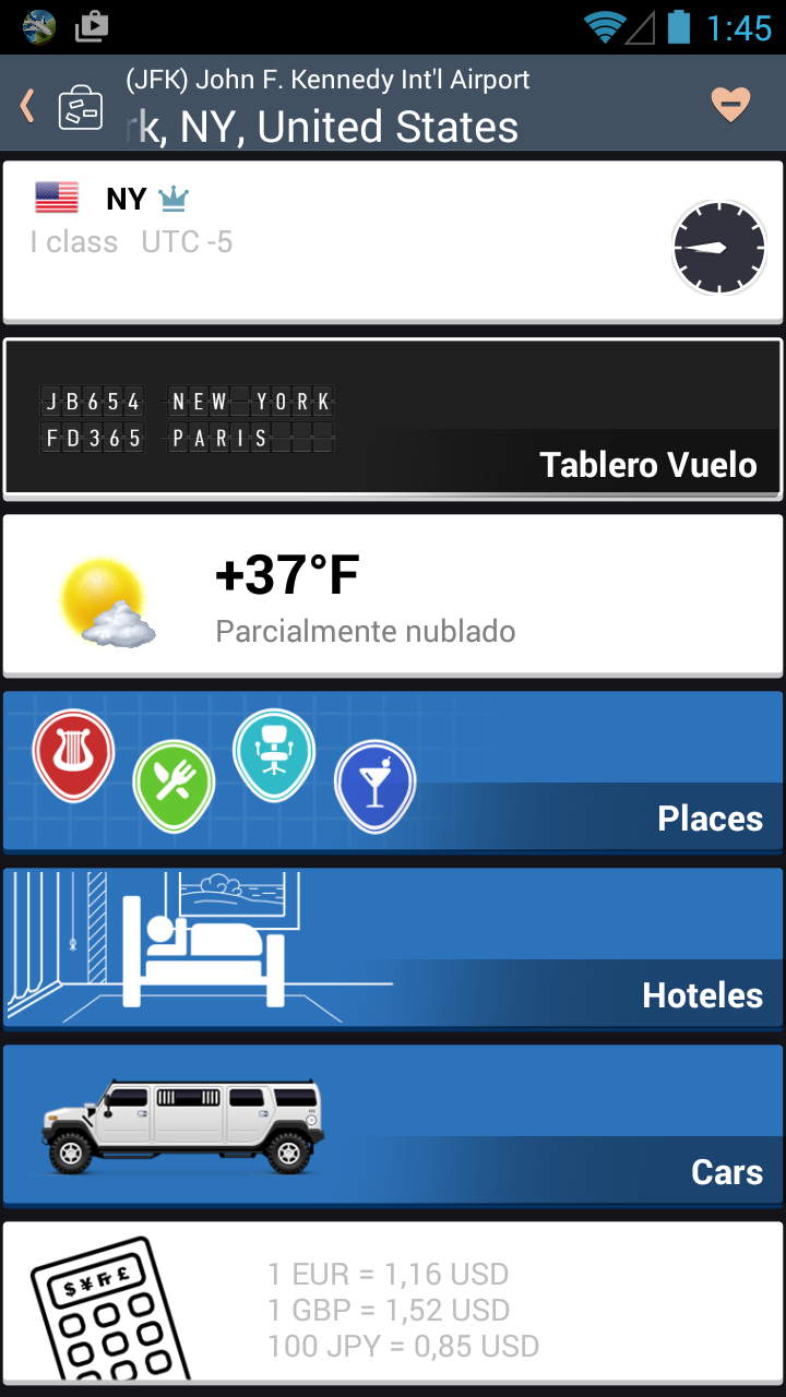 Android application Airline Flight Status Tracker screenshort