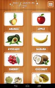 Baby learning Fruits Card