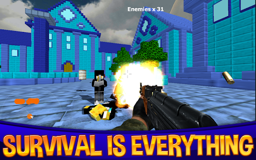 【免費動作App】Cops vs Hitman Block Survival-APP點子