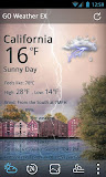 Windy Day Weather Widget Theme