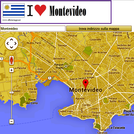 Montevideo map