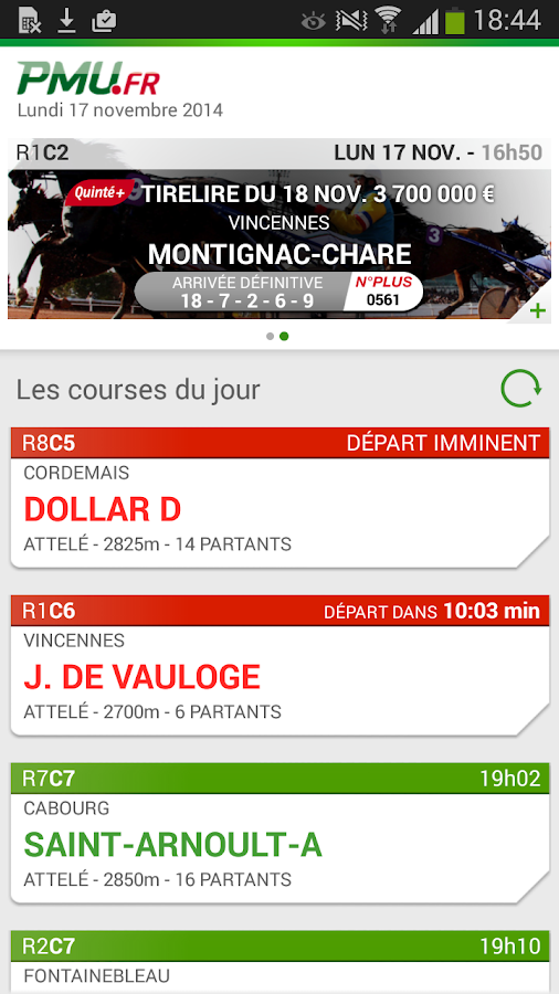 PMU Hippique Screen 3