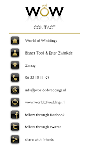 WoW plan-your-wedding app Screenshots 19