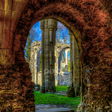 Abbey Ruins Doorway by G. Stetson -   ( abbey, ruins, doorway )
