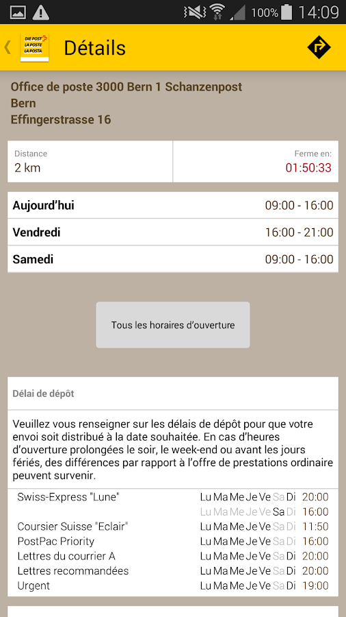 Suisse Poste App Applications Android sur Google Play