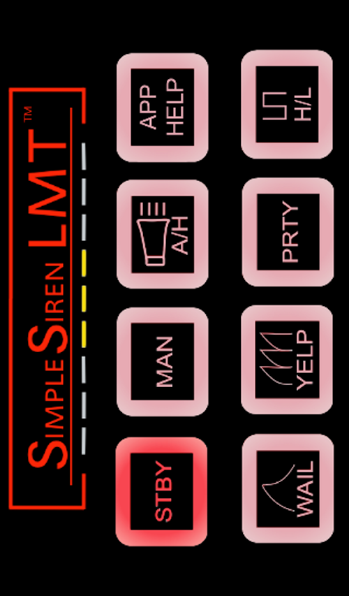 Android application Police Sirens LMT screenshort