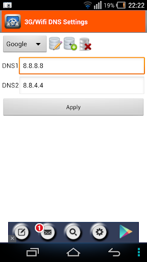 3G Wifi DNS Settings