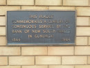 Gundagai Bank Plaque