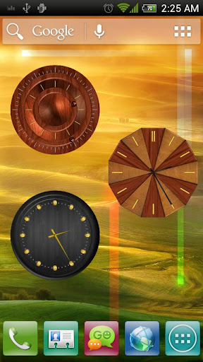 Analog Clock - Wood Theme 2