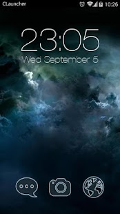 Cloudy Grey Galaxy Sky Theme Screenshots 0