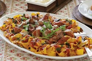 Italian-Style Braised Pork Shoulder and Sausages