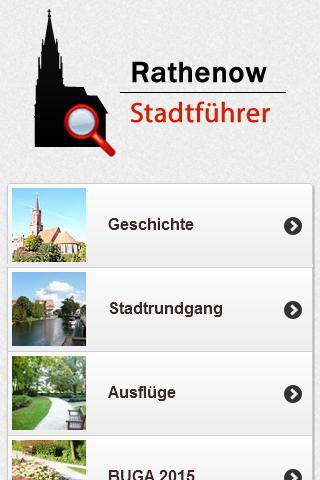 Rathenow Stadtführer Screen 1