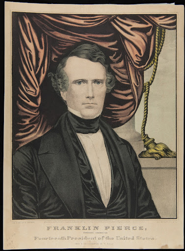 Lithograph, "Franklin Pierce, Democratic Candidate for Fourteenth President of the United States," 1852