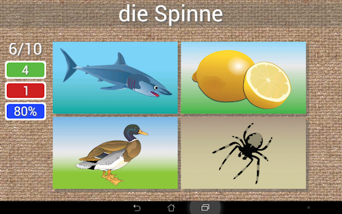 Learn to write German words Screen 3