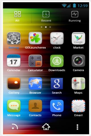 Rainbow GO Launcher EX Theme