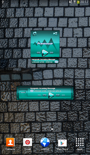 【免費音樂App】Poweramp widget Turquoise Glas-APP點子